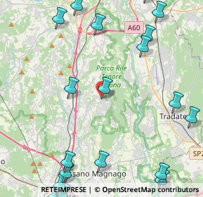 Mappa Via Vittorio Veneto, 21040 Carnago VA, Italia (6.333)