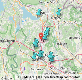 Mappa 21041 Albizzate VA, Italia (6.11417)