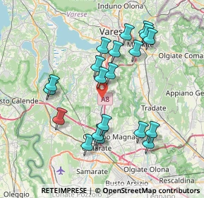 Mappa 21041 Albizzate VA, Italia (7.412)