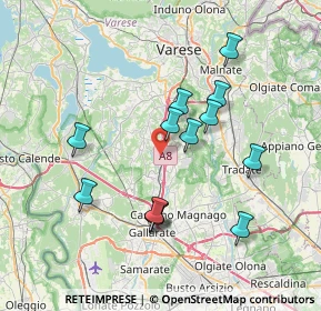 Mappa 21041 Albizzate VA, Italia (6.86231)