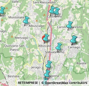 Mappa 21041 Albizzate VA, Italia (2.45667)