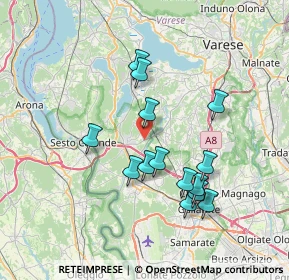 Mappa Cascina Malora, 21029 Vergiate VA, Italia (6.69429)