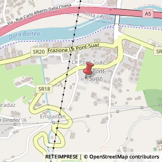 Mappa Frazione Pont Suaz, 187, 11020 Charvensod, Aosta (Valle d'Aosta)