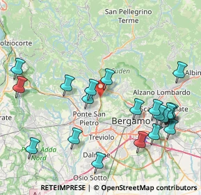 Mappa Via Lorenzo Lotto, 24030 Paladina BG, Italia (9.3165)