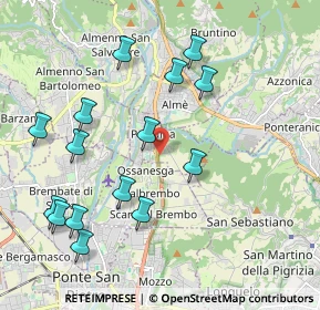 Mappa Via L. Lotto, 24030 Paladina BG, Italia (2.166)
