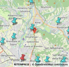 Mappa Via L. Lotto, 24030 Paladina BG, Italia (3.296)
