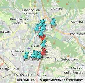 Mappa Via L. Lotto, 24030 Paladina BG, Italia (1.38846)