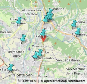Mappa Via L. Lotto, 24030 Paladina BG, Italia (2.13167)