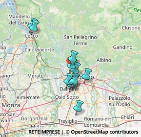 Mappa Via L. Lotto, 24030 Paladina BG, Italia (10.85455)