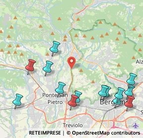 Mappa Via L. Lotto, 24030 Paladina BG, Italia (5.19286)