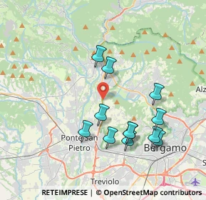 Mappa Via L. Lotto, 24030 Paladina BG, Italia (3.65917)