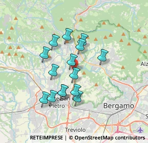 Mappa Via L. Lotto, 24030 Paladina BG, Italia (2.916)