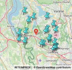 Mappa Via del Villaggio, 21029 Vergiate VA, Italia (7.234)