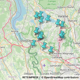 Mappa Via del Villaggio, 21029 Vergiate VA, Italia (5.805)