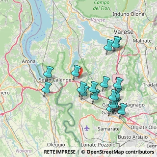 Mappa Via del Villaggio, 21029 Vergiate VA, Italia (7.96421)