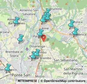 Mappa Via SS. Fermo e Rustico, 24030 Paladina BG, Italia (2.16917)