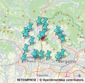 Mappa Via SS. Fermo e Rustico, 24030 Paladina BG, Italia (3.078)