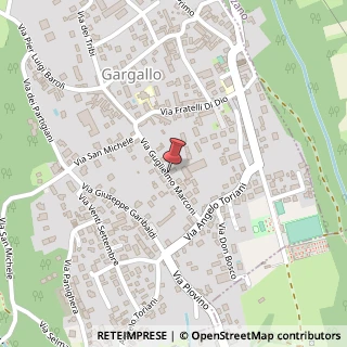 Mappa Via marconi 14, 28010 Gargallo, Novara (Piemonte)