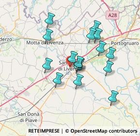 Mappa Via Stazione, 30029 San Stino di Livenza VE, Italia (6.12188)