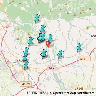 Mappa Via Costa, 36030 Sarcedo VI, Italia (3.118)