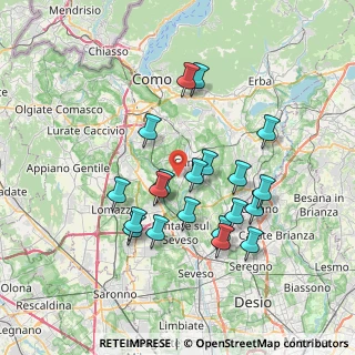 Mappa Via Antonio Stoppani, 22063 Cantù CO, Italia (6.6185)