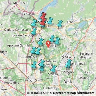 Mappa Via Antonio Stoppani, 22063 Cantù CO, Italia (7.465)