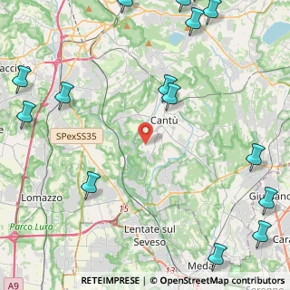 Mappa Via Antonio Stoppani, 22063 Cantù CO, Italia (7.369)