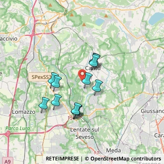 Mappa Via Antonio Stoppani, 22063 Cantù CO, Italia (2.9625)