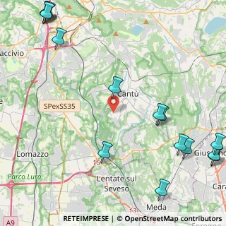 Mappa Via Antonio Stoppani, 22063 Cantù CO, Italia (7.233)