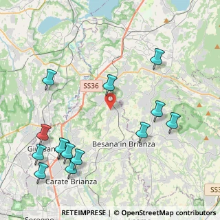 Mappa Via Alcide de Gasperi, 20838 Renate MB, Italia (5.19714)
