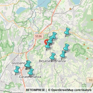 Mappa Via Alcide de Gasperi, 20838 Renate MB, Italia (3.85818)