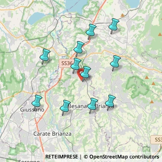 Mappa Via Alcide de Gasperi, 20838 Renate MB, Italia (3.62455)