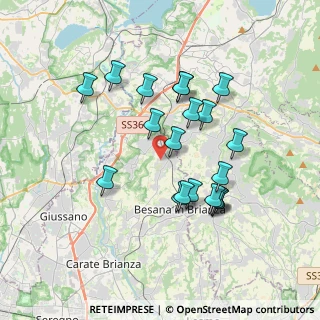 Mappa Via Alcide de Gasperi, 20838 Renate MB, Italia (3.305)