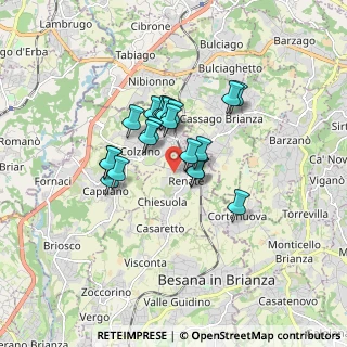 Mappa Via Alcide de Gasperi, 20838 Renate MB, Italia (1.2015)