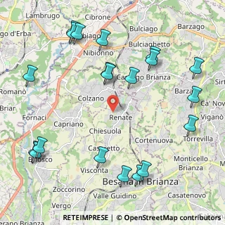Mappa Via Alcide de Gasperi, 20838 Renate MB, Italia (2.6565)