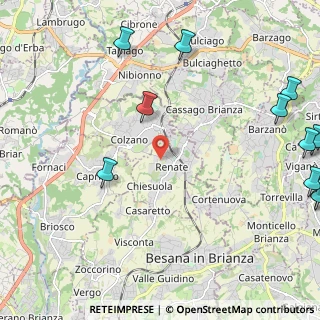 Mappa Via Alcide de Gasperi, 20838 Renate MB, Italia (3.26818)