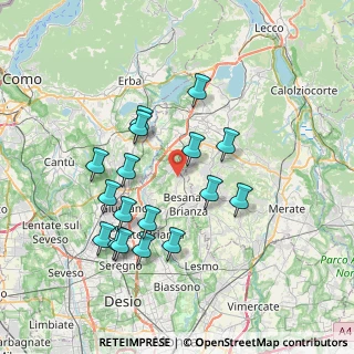 Mappa Via Alcide de Gasperi, 20838 Renate MB, Italia (7.03176)