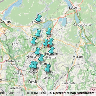 Mappa Via Alcide de Gasperi, 20838 Renate MB, Italia (6.34214)
