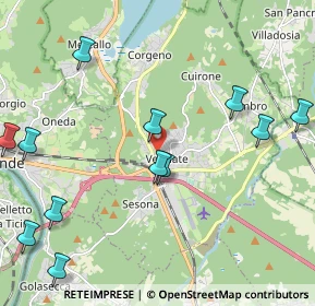 Mappa Via delle Rane, 21029 Vergiate VA, Italia (2.5925)