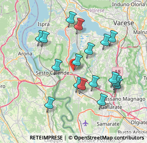 Mappa Via delle Rane, 21029 Vergiate VA, Italia (7.19706)