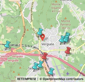 Mappa Via delle Rane, 21029 Vergiate VA, Italia (1.14182)