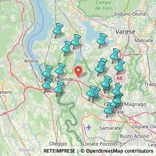 Mappa Via Beia Angelo, 21029 Vergiate VA, Italia (7.3705)
