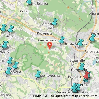 Mappa Via Bongiaga, 23888 La Valletta Brianza LC, Italia (3.6305)