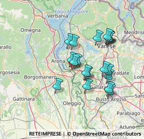 Mappa Via XXV Aprile, 21018 Sesto Calende VA, Italia (12.327)
