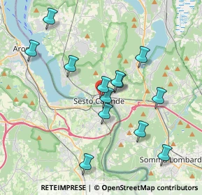 Mappa Via XXV Aprile, 21018 Sesto Calende VA, Italia (3.57462)