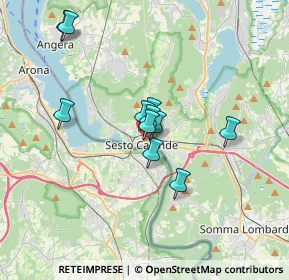 Mappa Via XXV Aprile, 21018 Sesto Calende VA, Italia (2.65636)
