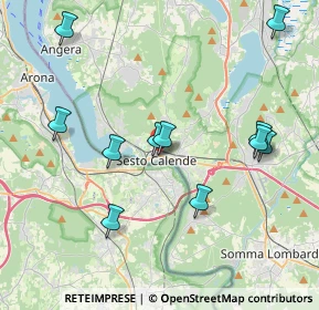 Mappa Via XXV Aprile, 21018 Sesto Calende VA, Italia (4.12818)