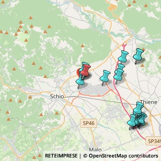 Mappa Via dell'Olmo, 36014 Santorso VI, Italia (4.92778)