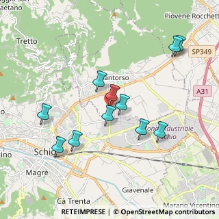 Mappa Via dell'Olmo, 36014 Santorso VI, Italia (1.84455)