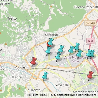 Mappa Via dell'Olmo, 36014 Santorso VI, Italia (2.215)